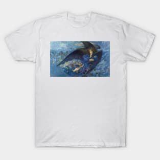 Night With Her Train Of Stars by Edward Robert Hughes T-Shirt